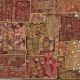 Handmade Vintage Patchwork Embroidered Wall Hanging with Mirror Work