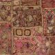 Handmade Vintage Patchwork Embroidered Wall Hanging with Mirror Work