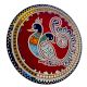 Handpainted Peacock Motif Wall Plate