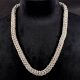Handcrafted Silver Plated Brass Designer Chain Necklace for Men Gift for Him