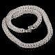 Handcrafted Silver Plated Brass Designer Chain Necklace for Men Gift for Him