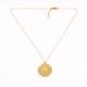 Brass Lion Face Pendant Necklace for Men Gift for Him
