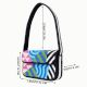 Luxury Handmade Colorful Beaded Shoulder Bag Geometric Abstract Pattern Purse
