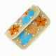 Luxury Colorful Beaded Shoulder Bag with Seashell & Starfish Design