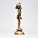 Vintage Brass Hindu Goddess Radha Standing Statue