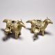 Fine Tribal Art Horse Pair with Decorative Boxes