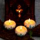 Handmade Modern Tea Light Holder Made of Ceramic in Set of 4