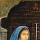Indian Traditional Rajput Vintage Painting on Cloth in Frame
