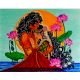 Shyam Sundara with Radha Canvas Painting