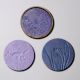 Artistic Purple Wall Plate Set of 3