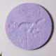 Artistic Purple Wall Plate Set of 3