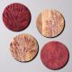 Elegant Botanical Wall Plate Set of 4
