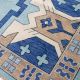 Zara Blue Turkish Handmade Wool Rug