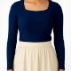Elegant Blue Lycra Top