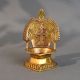 Antique Brass South Indian Cross Design Temple Diya