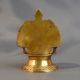 Antique Brass South Indian Cross Design Temple Diya