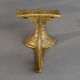 Vintage Handcrafted Brass Aarti Oil Lamp with Handle