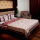 Crimson Bloom Jaipuri Quilt
