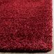 Modern Maroon Geometric Bedroom Rug