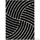 Modern Ivory Geometric Bedroom Rug