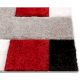 Cozy Red Shaggy Bedroom Rug