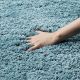 Handmade Bedside Sky Blue Rug