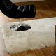 Handwoven White Shaggy Rug