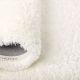 Handwoven White Shaggy Rug