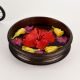 Minimalist Round Brass Handmade Urli for Decoration