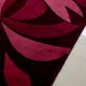 Handtufted Purple Petal Swirl Wool Rug