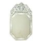 Crowned Floral Octagon Mirror