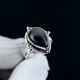 Labradorite 925 Sterling Silver Ring Handmade Crescent Moon for Women