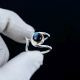 Labradorite 925 Sterling Silver Ring Handmade Boho Jewelry for Women