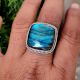 Boho Labradorite Silver Ring 925 Sterling Silver Handmade Gemstone Jewelry