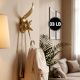 Handmade Antique Golden Fox Design Aluminium Wall Hook
