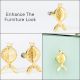 Golden Pomegranate Design Iron Cabinet Knob