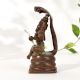 Antique Copper Goddess Mariamman Figurine for Sacred Spaces