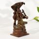 Antique Copper Goddess Mariamman Figurine for Sacred Spaces