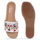 Colorful Canvas Slip with Floral Comfort Strap