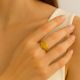 Demi Fine 18K Gold Plated Adjustable Minimal Band Ring