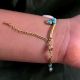 18K Gold Plated Firoza Shell Stone Bracelet