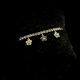 18K Gold Plated Floral Evil Eye Tennis Bracelet