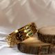 18K Gold Plated Emerald Mesh Chain Kada