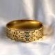 18K Gold Plated Emerald Mesh Chain Kada