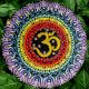 Handpainted Zen Chakra Om Wooden Mandala Wall Art