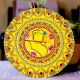 Handcrafted Murlidhar Krishna Mandala Wooden Wall Painting
