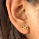 925 Sterling Silver Infinity CZ Stud Earrings