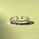 925 Sterling Silver Studded Flexible CZ Ring