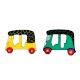 Handcrafted Auto Rickshaw Wooden Fridge Magnet Kitchen Decor
