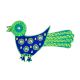 Handcrafted Folk Bird Wooden Fridge Magnet Kitchen Decor